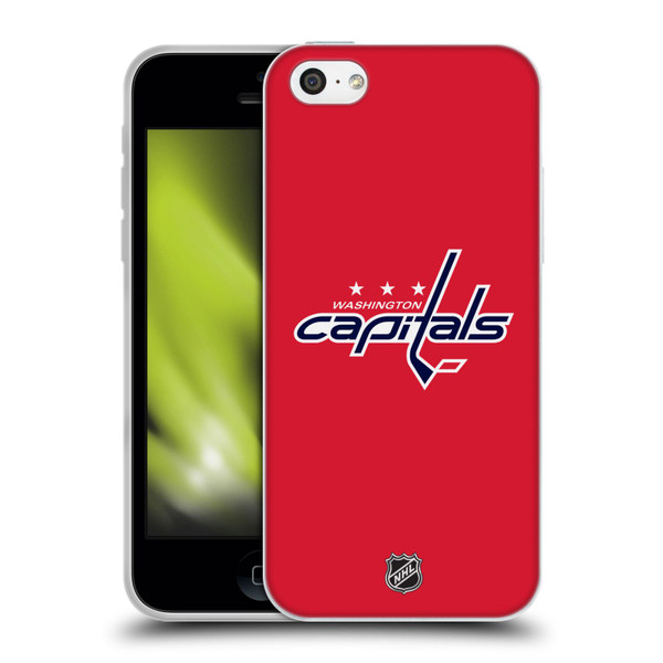NHL Washington Capitals Plain Soft Gel Case for Apple iPhone 5c