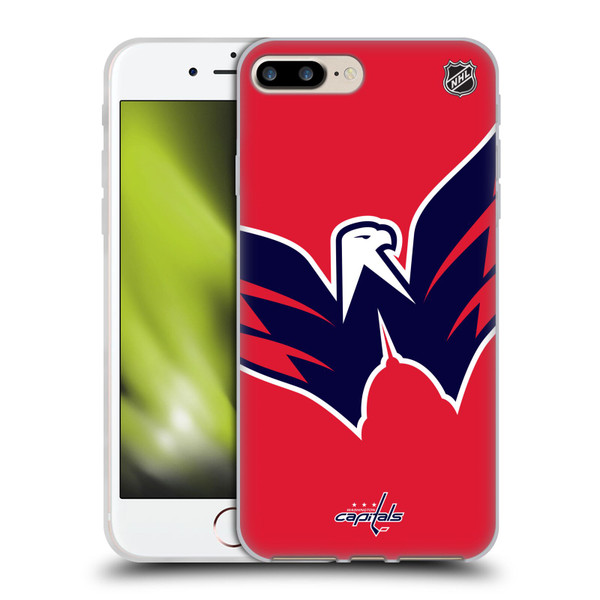 NHL Washington Capitals Oversized Soft Gel Case for Apple iPhone 7 Plus / iPhone 8 Plus