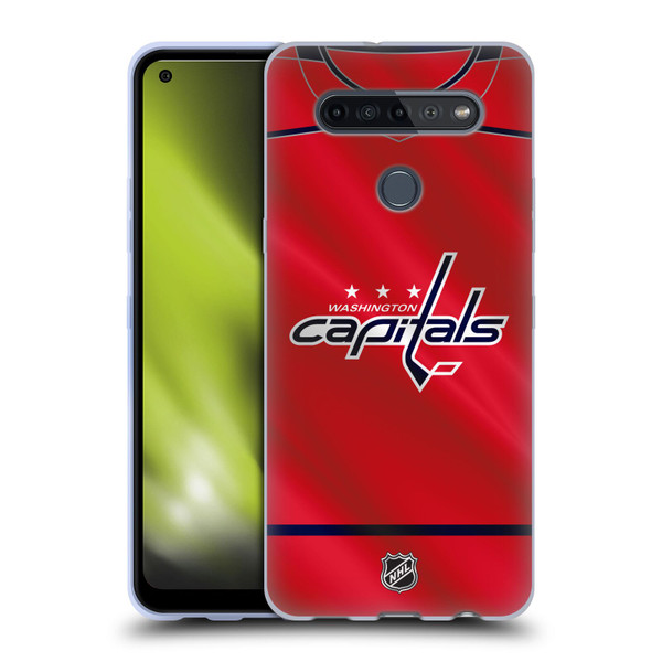 NHL Washington Capitals Jersey Soft Gel Case for LG K51S
