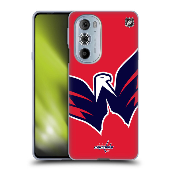 NHL Washington Capitals Oversized Soft Gel Case for Motorola Edge X30