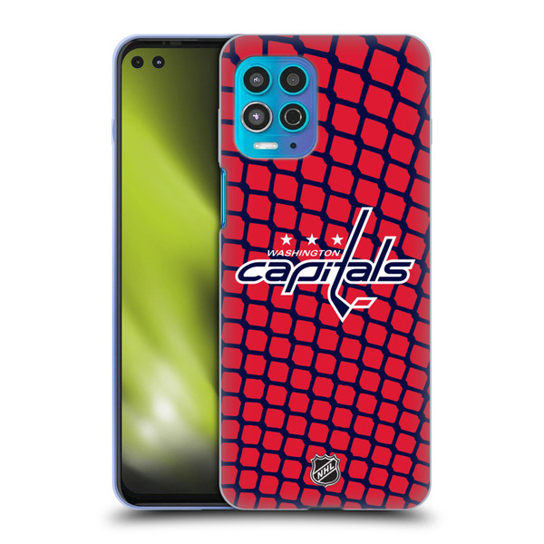 NHL Washington Capitals Net Pattern Soft Gel Case for Motorola Moto G100