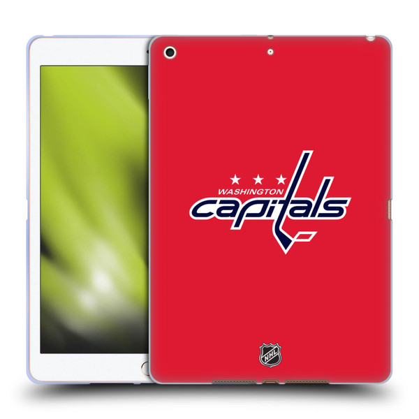 NHL Washington Capitals Plain Soft Gel Case for Apple iPad 10.2 2019/2020/2021