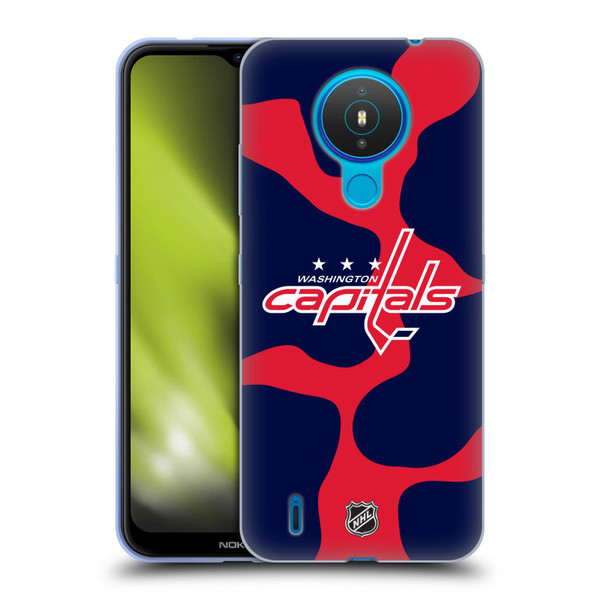 NHL Washington Capitals Cow Pattern Soft Gel Case for Nokia 1.4