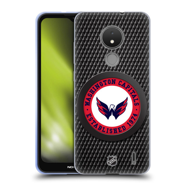 NHL Washington Capitals Puck Texture Soft Gel Case for Nokia C21