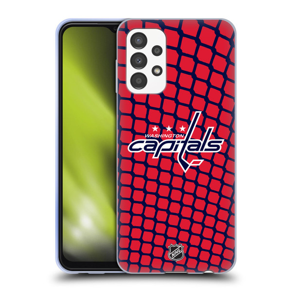 NHL Washington Capitals Net Pattern Soft Gel Case for Samsung Galaxy A13 (2022)
