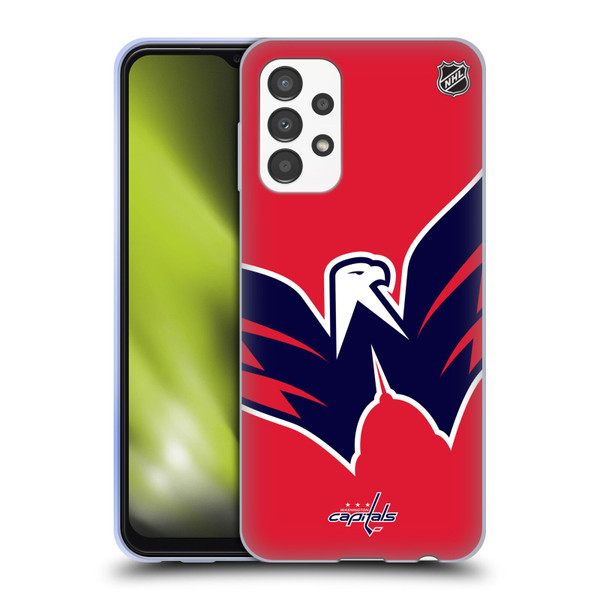 NHL Washington Capitals Oversized Soft Gel Case for Samsung Galaxy A13 (2022)