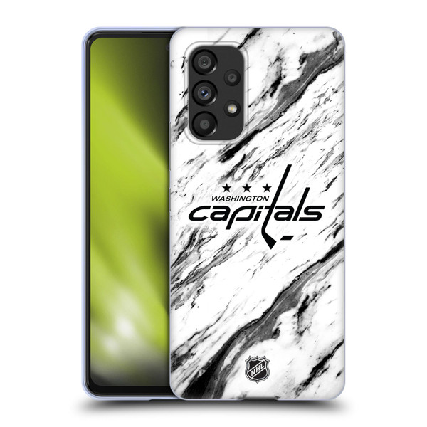 NHL Washington Capitals Marble Soft Gel Case for Samsung Galaxy A53 5G (2022)