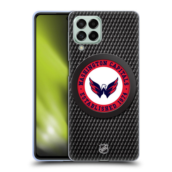 NHL Washington Capitals Puck Texture Soft Gel Case for Samsung Galaxy M53 (2022)