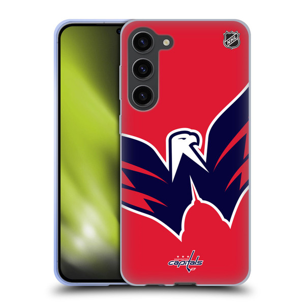 NHL Washington Capitals Oversized Soft Gel Case for Samsung Galaxy S23+ 5G