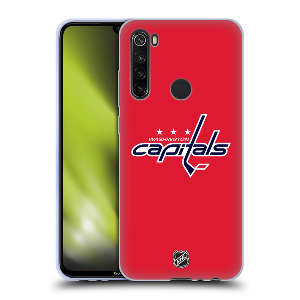NHL Washington Capitals Plain Soft Gel Case for Xiaomi Redmi Note 8T