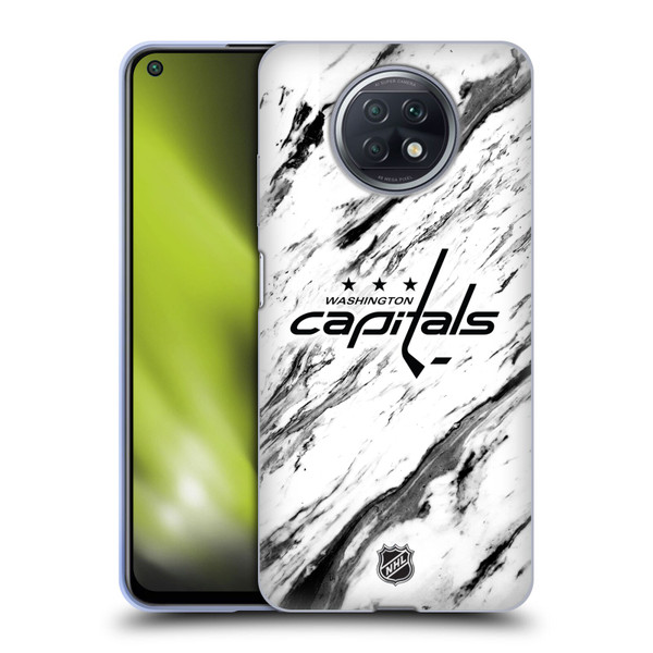 NHL Washington Capitals Marble Soft Gel Case for Xiaomi Redmi Note 9T 5G