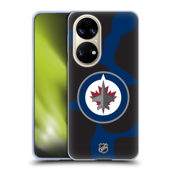 NHL Winnipeg Jets Cow Pattern Soft Gel Case for Huawei P50