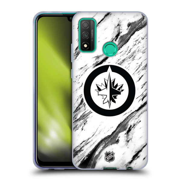NHL Winnipeg Jets Marble Soft Gel Case for Huawei P Smart (2020)