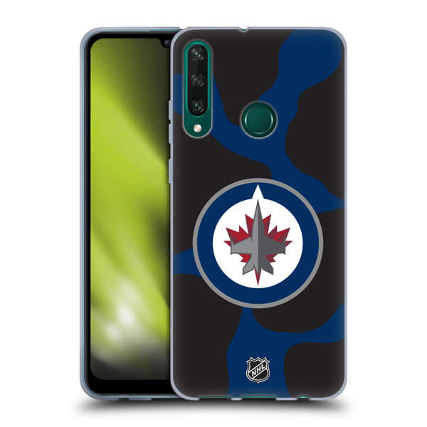 NHL Winnipeg Jets Cow Pattern Soft Gel Case for Huawei Y6p