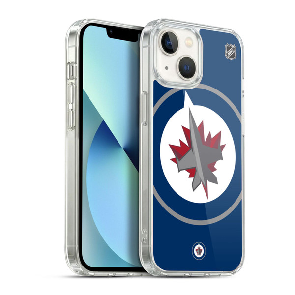 NHL Winnipeg Jets Oversized Soft Gel Case for Apple iPhone 13