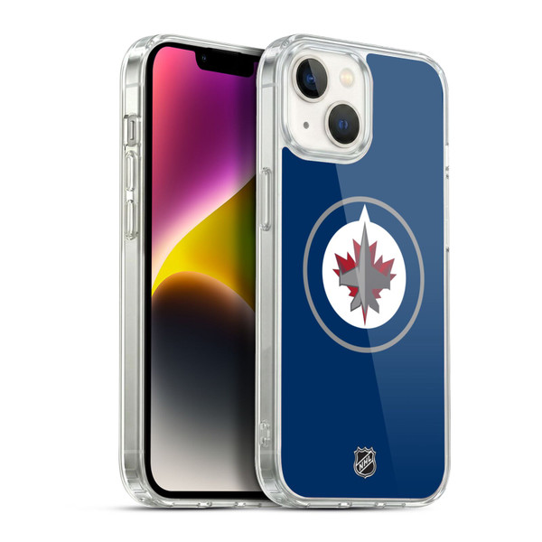 NHL Winnipeg Jets Plain Soft Gel Case for Apple iPhone 14