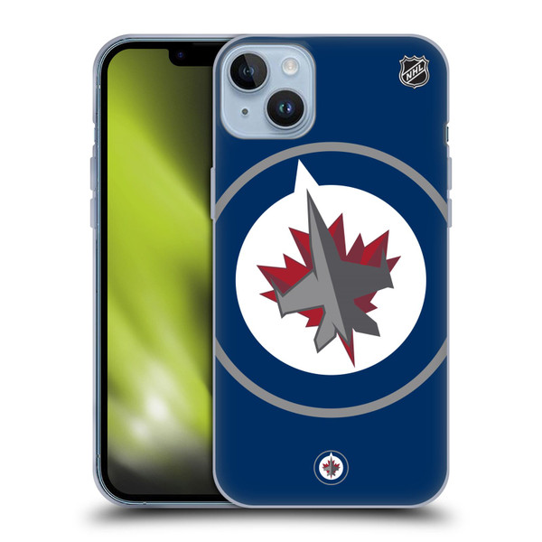 NHL Winnipeg Jets Oversized Soft Gel Case for Apple iPhone 14 Plus