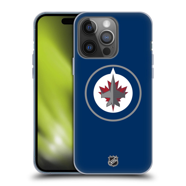 NHL Winnipeg Jets Plain Soft Gel Case for Apple iPhone 14 Pro