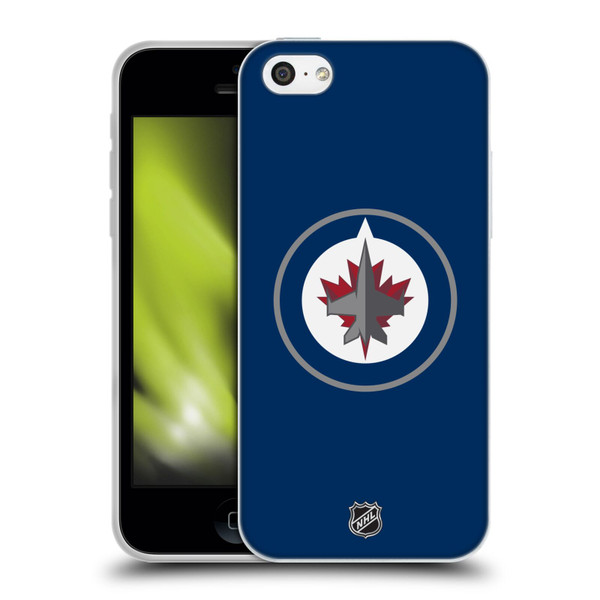 NHL Winnipeg Jets Plain Soft Gel Case for Apple iPhone 5c