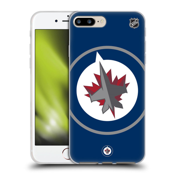 NHL Winnipeg Jets Oversized Soft Gel Case for Apple iPhone 7 Plus / iPhone 8 Plus