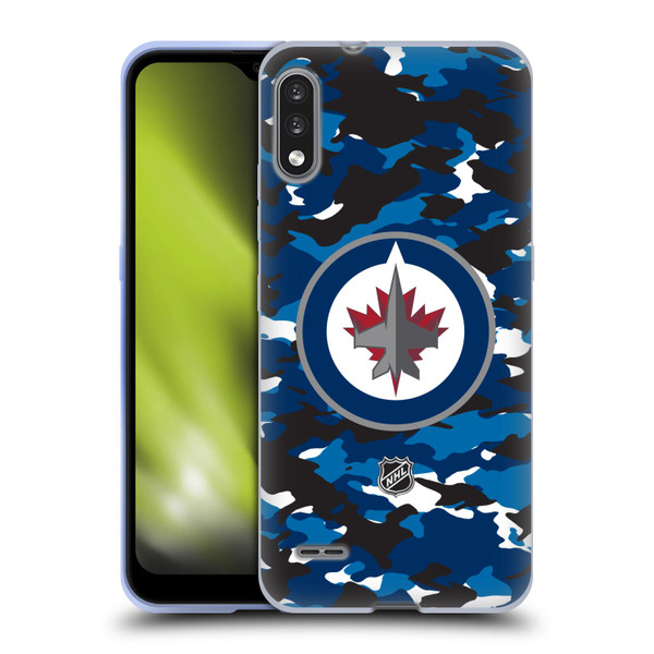 NHL Winnipeg Jets Camouflage Soft Gel Case for LG K22