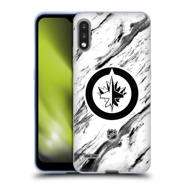 NHL Winnipeg Jets Marble Soft Gel Case for LG K22