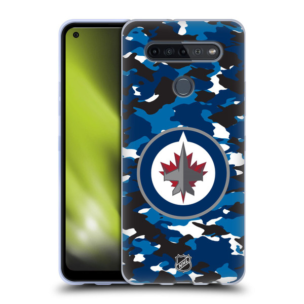 NHL Winnipeg Jets Camouflage Soft Gel Case for LG K51S