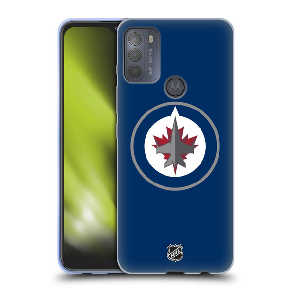 NHL Winnipeg Jets Plain Soft Gel Case for Motorola Moto G50
