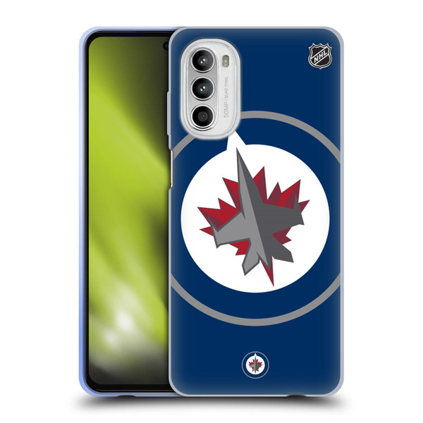 NHL Winnipeg Jets Oversized Soft Gel Case for Motorola Moto G52
