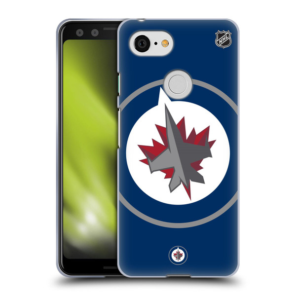 NHL Winnipeg Jets Oversized Soft Gel Case for Google Pixel 3