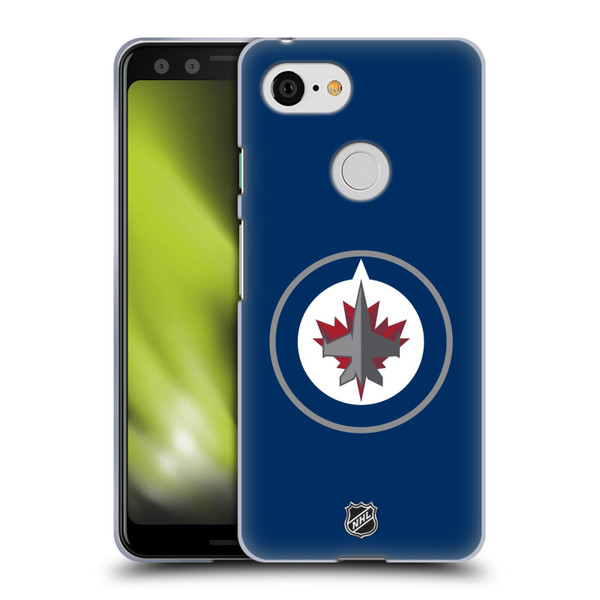 NHL Winnipeg Jets Plain Soft Gel Case for Google Pixel 3
