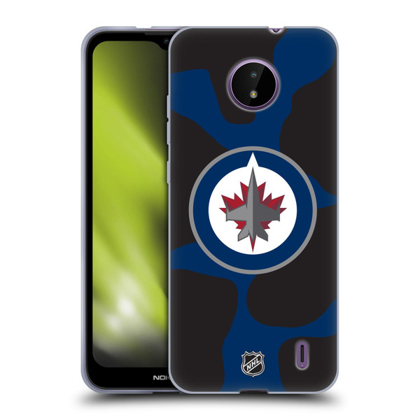 NHL Winnipeg Jets Cow Pattern Soft Gel Case for Nokia C10 / C20