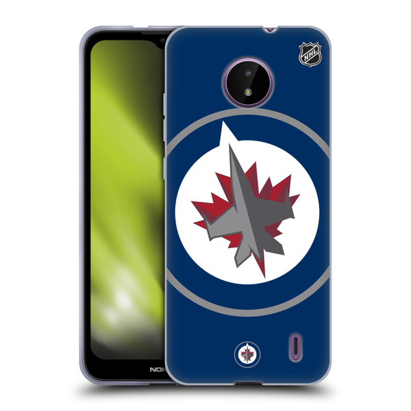 NHL Winnipeg Jets Oversized Soft Gel Case for Nokia C10 / C20