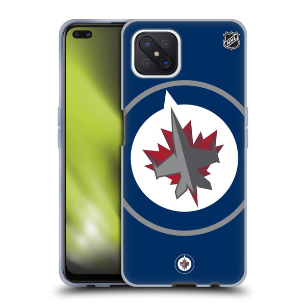 NHL Winnipeg Jets Oversized Soft Gel Case for OPPO Reno4 Z 5G