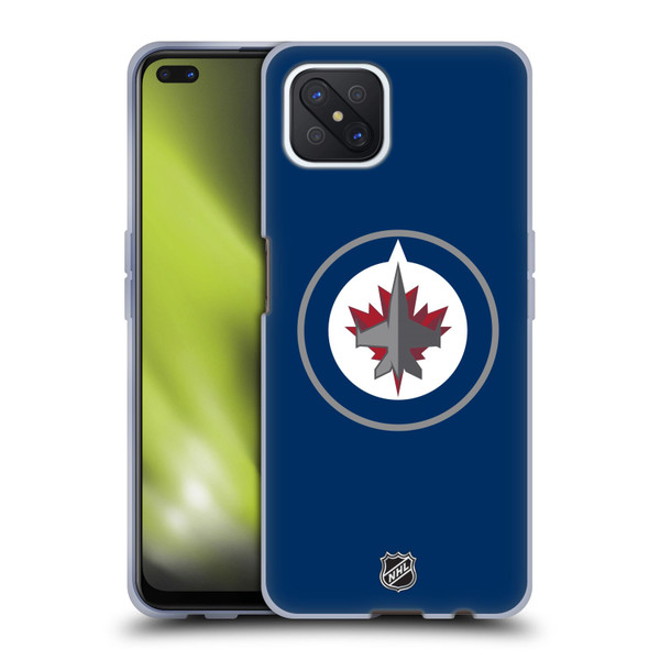 NHL Winnipeg Jets Plain Soft Gel Case for OPPO Reno4 Z 5G