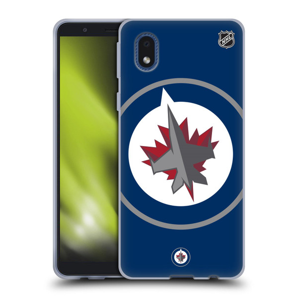 NHL Winnipeg Jets Oversized Soft Gel Case for Samsung Galaxy A01 Core (2020)