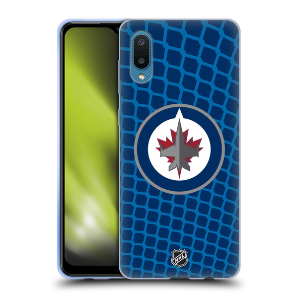 NHL Winnipeg Jets Net Pattern Soft Gel Case for Samsung Galaxy A02/M02 (2021)