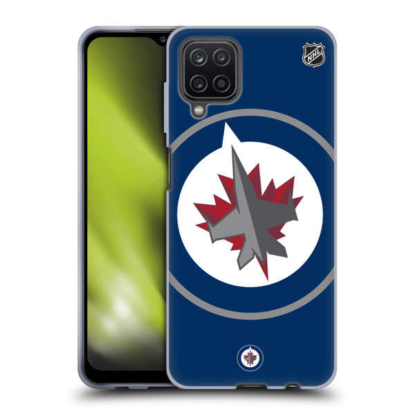NHL Winnipeg Jets Oversized Soft Gel Case for Samsung Galaxy A12 (2020)