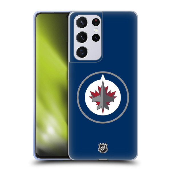 NHL Winnipeg Jets Plain Soft Gel Case for Samsung Galaxy S21 Ultra 5G