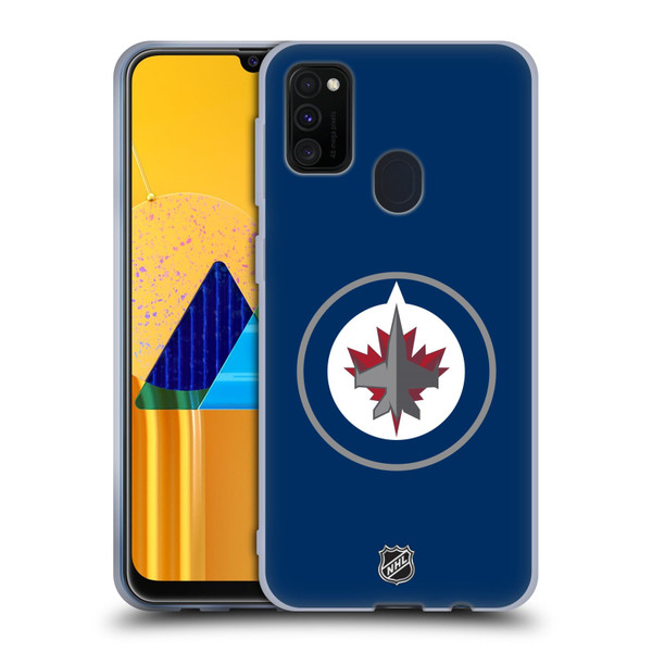 NHL Winnipeg Jets Plain Soft Gel Case for Samsung Galaxy M30s (2019)/M21 (2020)
