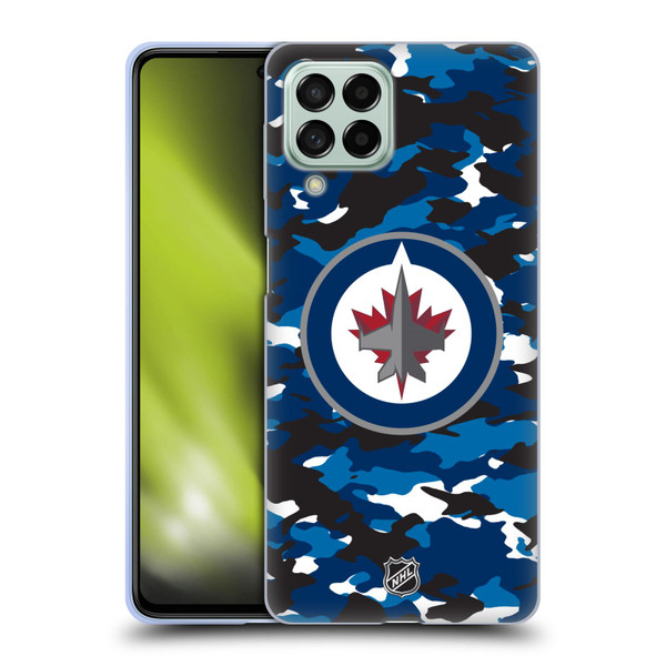 NHL Winnipeg Jets Camouflage Soft Gel Case for Samsung Galaxy M53 (2022)