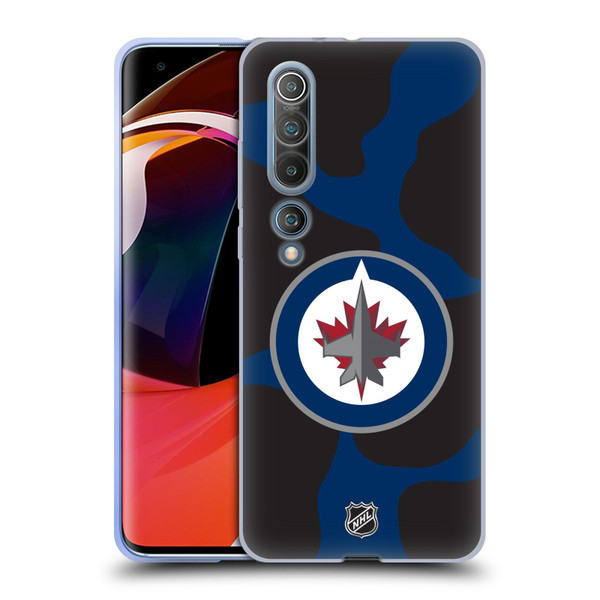 NHL Winnipeg Jets Cow Pattern Soft Gel Case for Xiaomi Mi 10 5G / Mi 10 Pro 5G