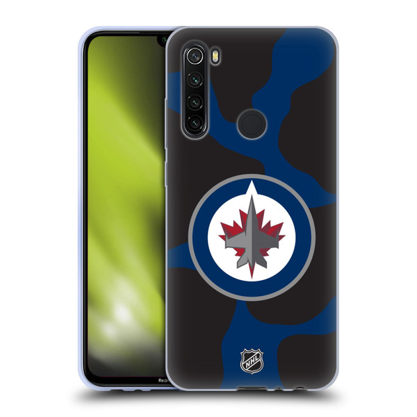 NHL Winnipeg Jets Cow Pattern Soft Gel Case for Xiaomi Redmi Note 8T
