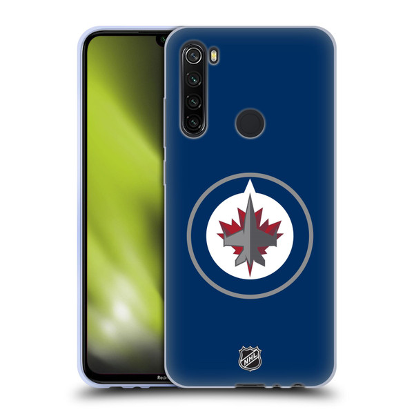 NHL Winnipeg Jets Plain Soft Gel Case for Xiaomi Redmi Note 8T