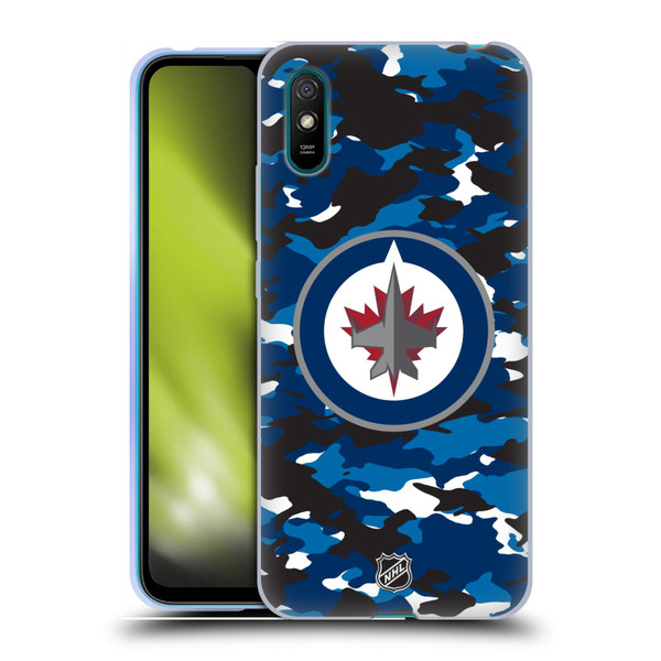 NHL Winnipeg Jets Camouflage Soft Gel Case for Xiaomi Redmi 9A / Redmi 9AT