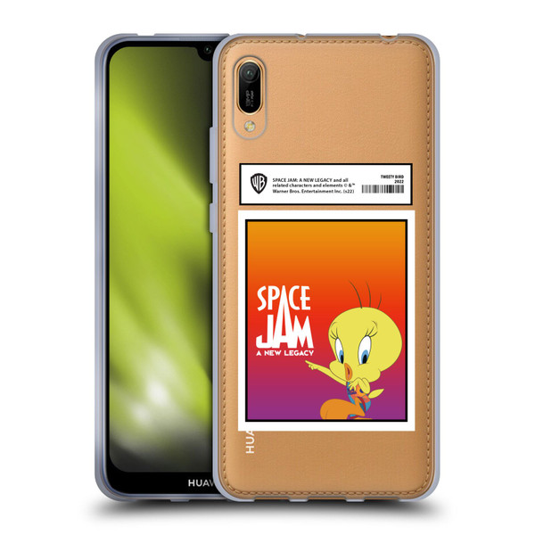 Space Jam: A New Legacy Graphics Tweety Bird Card Soft Gel Case for Huawei Y6 Pro (2019)