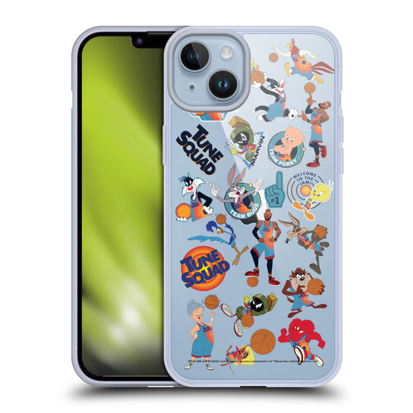Space Jam: A New Legacy Graphics Squad Soft Gel Case for Apple iPhone 14 Plus & MagSafe