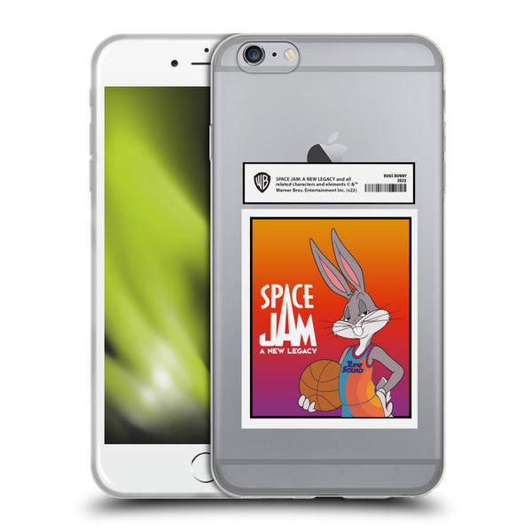 Space Jam: A New Legacy Graphics Bugs Bunny Card Soft Gel Case for Apple iPhone 6 Plus / iPhone 6s Plus