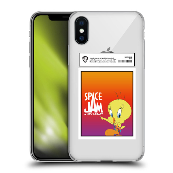Space Jam: A New Legacy Graphics Tweety Bird Card Soft Gel Case for Apple iPhone X / iPhone XS