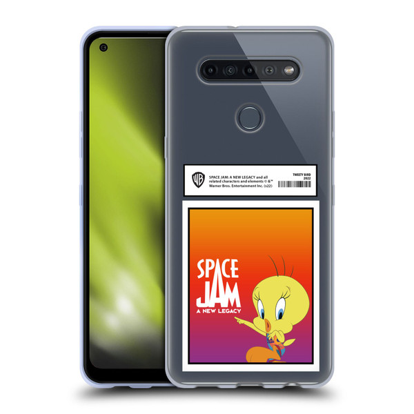 Space Jam: A New Legacy Graphics Tweety Bird Card Soft Gel Case for LG K51S